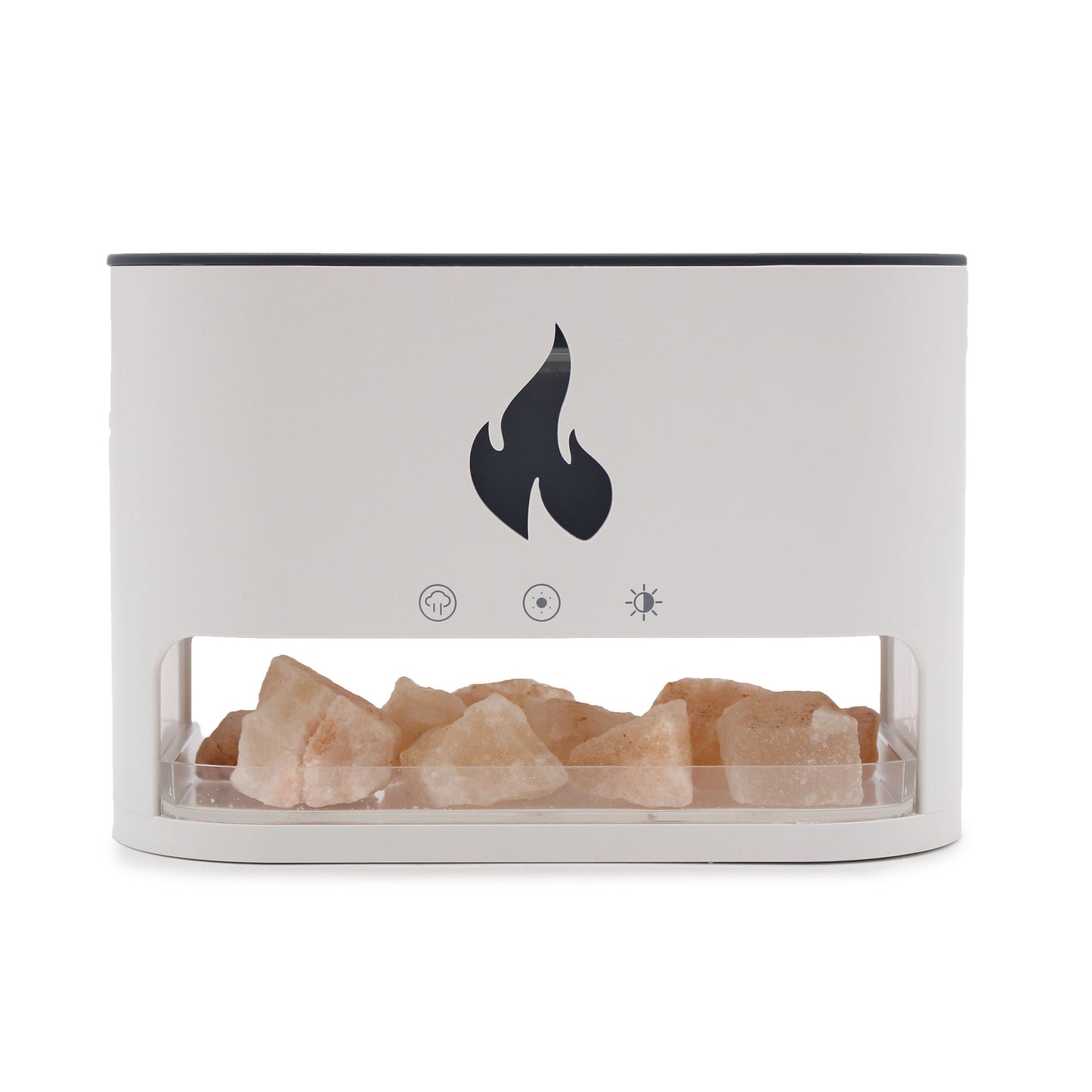 Serene White Blaze Aroma Diffuser - Himalayan Salt chamber and fragrant mist diffuser
