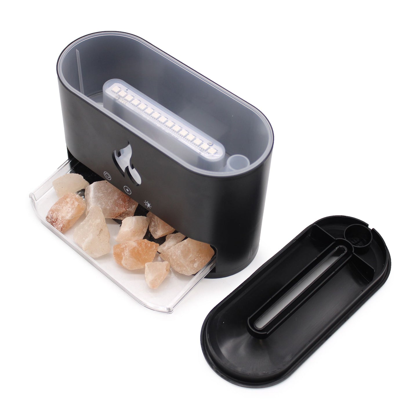 Serene White Blaze Aroma Diffuser - Himalayan Salt chamber and fragrant mist diffuser