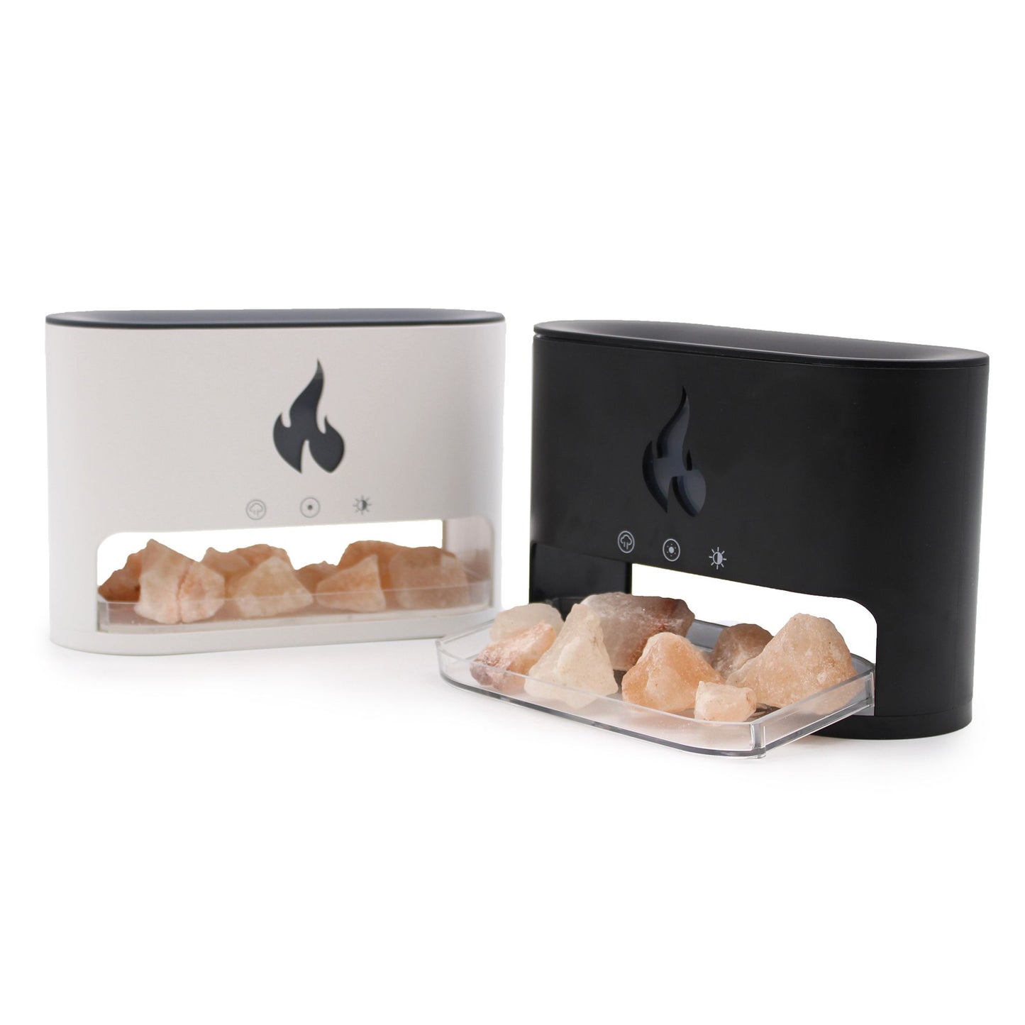 Serene White Blaze Aroma Diffuser - Himalayan Salt chamber and fragrant mist diffuser