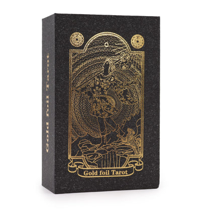Beautifully presented Gold Foil Tarot Set with Book - Gift Boxed