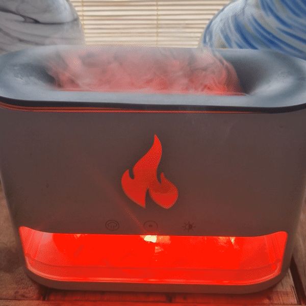 Serene White Blaze Aroma Diffuser - Himalayan Salt chamber and fragrant mist diffuser