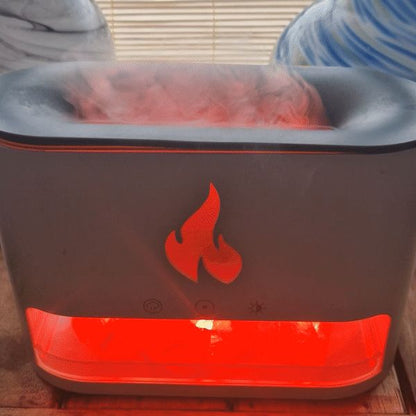 Serene White Blaze Aroma Diffuser - Himalayan Salt chamber and fragrant mist diffuser