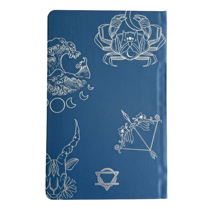 Beautiful Midnight Blue Wellness Journal - filled with reflection prompts, affirmations and much much more
