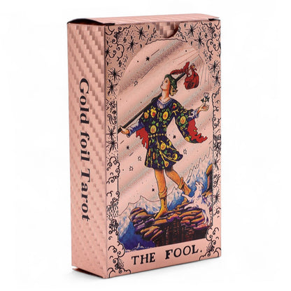Equisite Rose Gold Foil Tarot Card Set - Moon Phase - with booklet